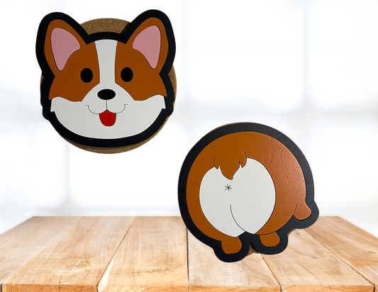Corgi Coasters (4pk)