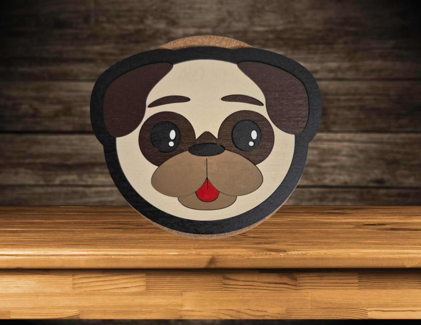 Pug Coasters (4pk)