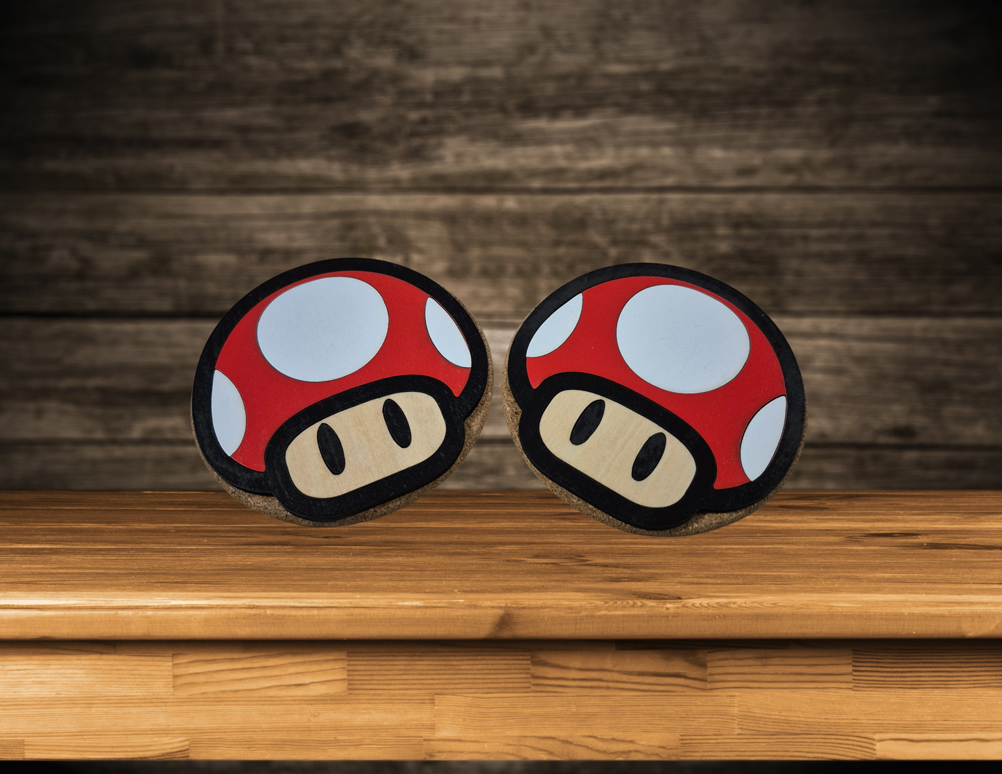 Red Mushroom Coasters (4pk)